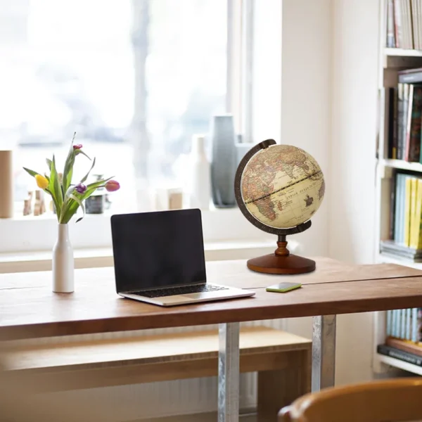 Retro Wooden Globe - Image 5