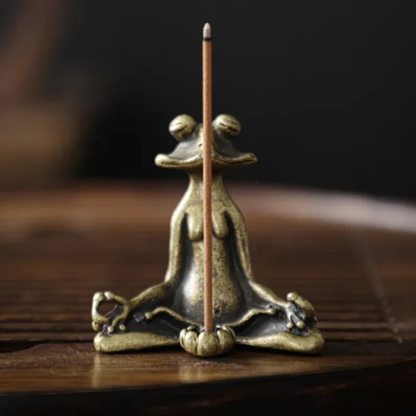 Zen Frog Incense Burner - Image 4