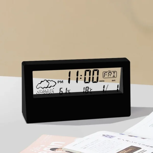 Creative Thermo-Hygrometer Alarm Clock