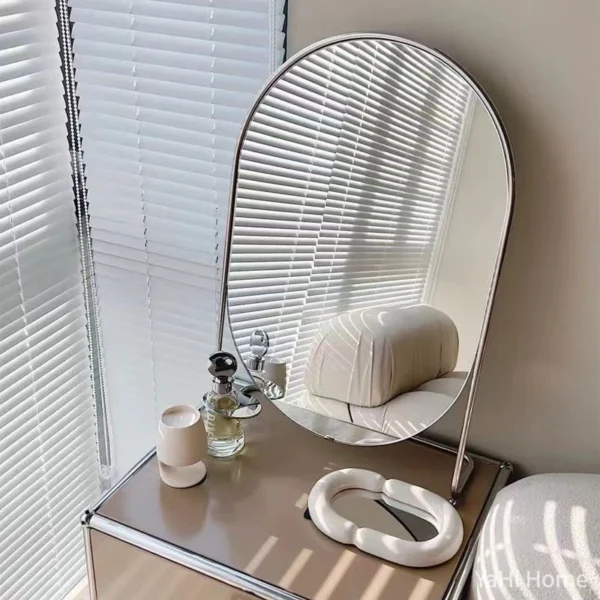 Rotating Oval Makeup Mirror